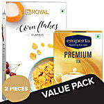 bb Combo BB Royal Corn Flakes Classic 475 g + Emperia Premium Tea With Long Leaf 250 g Combo 2 Items