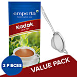 bb Combo Emperia Kadak Tea 500 g + Elephant Stainless Strainer - 8 cm, 1 pc Combo 2 items