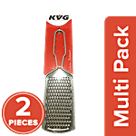 Kvg Cheese/Dry Fruit/Ginger Grater - Silver, Stainless Steel 2 x 1 pc Multipack