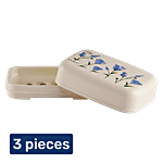 Polyset Flora Printed Plastic Soap - Case Assorted Colour 3 x 1 pc Multipack