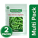 Natures Plus Chilli Plant Seeds For Home Garden 2 x Set of 1 Multipack