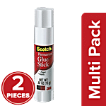 Scotch Permanent Glue Stick - White, For Paper & Fabric 2 x 1 pc Multipack