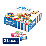 Doms Long Coloured Erasers - Non-Toxic, Premium-Quality 2 x 20 pcs Multipack