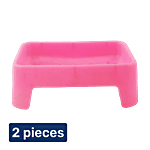 Swastik Housewares Plastic Jumbo Soap Dish - Assorted Colour 2x1 pc (Multipack)