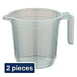 Asian Century Mug - Without Foil, Transparent, Blue, Plastic, High Quality, Sturdy 2 x 1 L Multipack