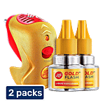 Good Knight Gold Flash Liquid Vapouriser 2x1 pc (1 Machine + 2 x 45 ml Refills) (Multipack)