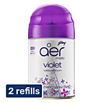 Godrej Aer Matic Refill, Automatic Room Fresheners - Violet Valley Bloom 2x210 ml (Multipack)