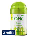 Godrej Aer Matic Refill, Automatic Room Fresheners - Fresh Lush Green 2x210 ml (Multipack)
