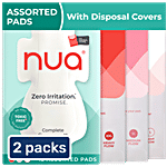 Nua Zero Irritation Comfort Pads With Disposal Covers – Assorted Pack 2x12 pcs (Multipack)