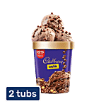 Kwality Wall's Frozen Dessert - Crackle 2 x 700 ml Multipack
