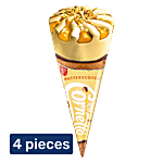 Kwality Wall's Butterscotch Cornetto Frozen Dessert 4 x 105 ml Multipack