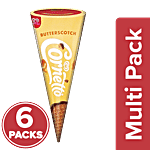 Kwality Wall's Butterscotch Cornetto Frozen Dessert 6 x 105 ml Multipack