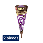Kwality Wall's Cornetto Choco Brownie-Wafer Biscuit Cone 2 x 110 ml (Multipack)