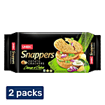 Unibic Snappers - Potato Crackers, Cream 'N' Onion, Crispy Snack 2x280 g (Multipack)
