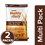 Emami Healthy & Tasty Rice Bran Oil 2x825 g (Multipack)