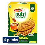 Britannia Nutri Choice 5 Grain Digestive High Fibre Biscuits 4x200 g Multipack