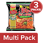 Nissin Geki - Hot & Spicy Korean Veg Flavoured Ramen Instant Noodles 3x80 g Multipack