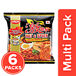 Nissin Geki - Hot & Spicy Korean Chicken Flavoured Ramen Instant Noodles 6x80 g Multipack