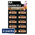 Duracell AA Batteries - 2X Long Lasting 2x10 pcs (Multipack)