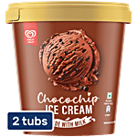 Kwality Wall's Chocochip Ice Cream 2x700 ml Tub (Multipack)