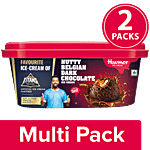 Havmor Ice Cream - Signature, Nutty Belgian Dark Chocolate 2 x 750 ml Multipack