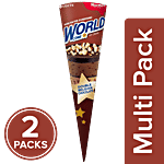 Havmor Double Belgian Chocolate Ice Cream - World Cone 2 x 150 ml Multipack