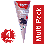 Havmor Cone Ice Cream - Choco Brownie 4 x 110 ml Multipack