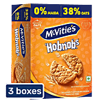 McVitie's Hobnobs Oats & Wholemeal Biscuits 3 x 153.8 g (3x pack of 5 ) Multipack