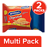 McVitie's Digestive High Fibre Biscuits 2 x 400 g (Multipack)