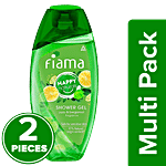 Fiama Happy Naturals Shower Gel - Yuzu & Bergamot, For Moisturised Skin 2x250 ml (Multipack)