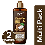 Wow Skin Science Coconut Milk Shampoo - No Parabens, pH Balances 2x200 ml (Multipack)