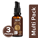 Wow Skin Science Retinol Face Serum - Anti-Acne, Anti-Aging, Restoring, Advanced Radiance Booster 3x30 ml Multipack