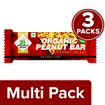 24 Mantra Organic Peanut Chikki Bar 3 x 33 g Multipack