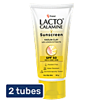 Lacto Calamine Daily Sunscreen Matte Look SPF 50 Pa+++ - Kaolin Clay 2x50 g Multipack