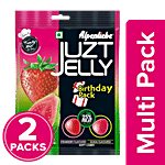 Alpenliebe Juzt Jelly Strawberry & Guava Flavour Soft Candy - Assorted, Birthday Pack 2x333 g Multipack
