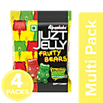 Alpenliebe Juzt Jelly Soft Candy - Fruity Bears 4x67.5 g Multipack