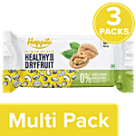 Happilo Premium Walnut Healthy Dry Fruit Bar - Rich In Protein, Gluten Free 3x35 g Multipack