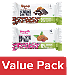 Happilo Healthy Dry Fruit Bar - Choco-Almond + Rose-Almond, Each 35 g Combo (2 Items)