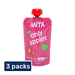 Happa Only Apples Organic Fruits Puree - Stage 2, 6 Months+ 3x100 g (Multipack)