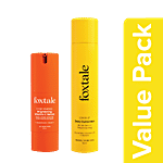 Foxtale Cover Up Dewy Sunscreen - SPF 50+ & C For Yourself Brightening Vitamin C Serum Combo 2 Items