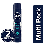 Nivea Fresh Ocean Aqua Fresh Scent Deodorant - For Men 2x200 ml Multipack