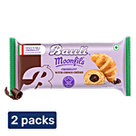 Bauli Moonfils - Choco Cream, Vegetarian, Centre Filled Puff Rolls, Italian Recipe 2 x 50 g Multipack