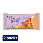 Bauli Moonfils - Orange Cream, Centre Filled Puff Rolls, Italian Recipe,Soft-Delicious 2x50 g Multipack
