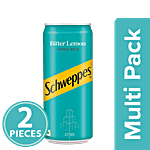 Schweppes Bitter Lemon Original Mixer - Carbonated Water 2x300 ml Multipack