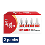 Good Knight Flash Liquid Vapouriser 2x180 ml (4 x 45 ml Refill Packs) (Multipack)