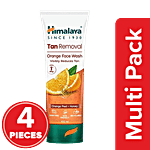 Himalaya Tan Removal Orange Face Wash 4x100 Multipack