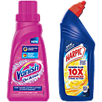 bb Combo Vanish All In One Liquid Detergent,400ml + Harpic Toilet Cleaner Liquid Lemon,1L Combo 2 Items
