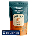 Sugar Watchers Millet Low GI Instant Idli Mix | Diabetic Friendly | Gluten Free 3x200 g Multipack