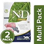 Farmina Pet Foods N&D Prime Cat Dry Food - Lamb & Blueberry, Grain Free, Adult 2x300 g Multipack