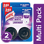 Harpic Flushmatic In-Cistern Toilet Cleaner Block - Lavender 2 x 100 g Multipack